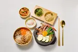しお海鮮純豆富定食とハーフビビンバ(ダイダイ渋谷ストリーム店)