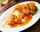 海老チリソース(上海料理寒舎ひばりヶ丘店)