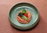 明太子の冷たいおうどん（麺匠の心つくし つるとんたん 宗右衛門町店）