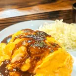 オムライス~デミグラスかケチャップのソース~（鉄板焼きバル ぼんのてい）