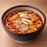 [温かけ]旨辛肉汁うどん（肉汁うどん 麦とろ 柳）