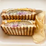 てりたまハンバーグプレスホットサンド（sandelica）