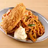 カニクリーム＆ナポリタン Crab Creamy Croquette＆Napolitan（スパゲティの店『神田ナポリタン』 下高井戸店）