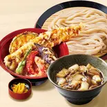 【満腹久セット】きのこつけ汁うどん・穴子天丼（久兵衛屋 みずほ台店）
