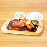 【908】手ごねハンバーグ&エビフライ弁当(ビッグボーイダイニング 早稲田店)