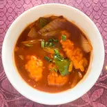 チキンと野菜のトマト餡掛け(Chicken Veg.manchurian)（Royal Curry House）