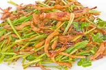香菜と唐辛子の豚肉醬油味炒め(香辣肉丝)（四季香上野店）