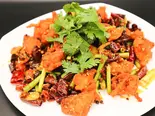 【四川辣子鶏】唐辛子鶏唐揚げ（薬膳しゃぶしゃぶ 小尾羊 銀座店）
