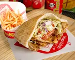 ⑧大人気 満足ピタミディアムチキン+ポテトセット Satisfying Pita Medium Chicken+Potato Set（メガケバブ名大店）