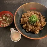 肉2倍 和牛丼+肉吸い+温たま（黒毛和牛丼ぶり専門店 和牛丼 弥勒みろく）