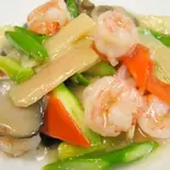 エビと季節野菜炒め【虾仁炒青菜】(川味苑 (センミエン))