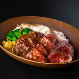 超満足！スペシャルコンボBOX(ローストビーフ100gハンバーグ120gライス200g)（赤身肉ローストビーフとハンバーグ The Roast Beef Tokyo 久米川店 ローストビーフトーキョー）