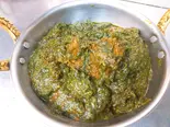 ほうれん草マトンカレー Mutton Palak（インド料理マハラジャ ボンベイカフェ晴海店）