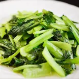 季節の青菜のさっぱり塩味炒め（四川料理 笹華）