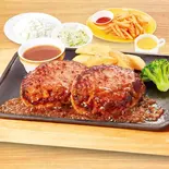 【942】手ごねハンバーグ300g弁当　ポテト&コーンスープセット（ヴィクトリアステーション 札幌北5条店）