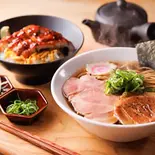 【1日限定15食】魚介薫る 貝ダシ汐そば + うなまぶしセット（中華そば無作）