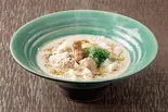 秋茸と鴨団子 ポルチーニクリームのおうどん（麺匠の心つくし つるとんたん 本町楼）