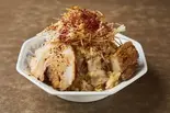 味一「肉盛り」辛ネギ背脂炒飯 Ajiichi Lard Fried Rice + Extra Meat & Spicy Spring Onions(味一 Factory極)