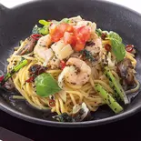 海鮮塩バジル Seafood salted basil（てっぱんのスパゲッティ ミーナ天神店）