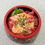 スタミナまぐろ・ビントロづけ丼（寿司百花川崎鶴見店）