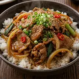 豚プルコギ丼ぶり(コチュジャン)（ソウルサムギョプサル）