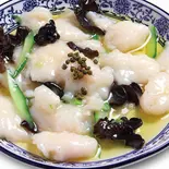 白身鱼の塩炒山椒油かけ 椒麻鱼片(川味軒)