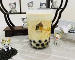 ブランクタピオカ黒ウーロンミルクティー M Black Tapioca Black Oolong Milk Tea (Medium)（茶千歳杉田店）