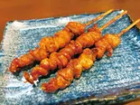 博多とり皮串揚げ(3本)（串カツ居酒屋 十福神）
