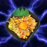 感動の〔 す た バ ラ 〕   にんにくバラ丼の事です。当店最高度の旨さ(大将断言)（【大トロ/中トロの鮪(まぐろ)専門】bento ya Donmaru/丼丸 sushi bento vendor/tuna expert/Donmaru）