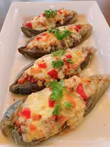 坊さんの気絶(茄子のミートソース焼き)（おきなわ食材の店 もみじ弁当）