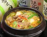 味噌チゲ(ご飯、おかず3品付き)(新大久保韓国横丁 漢江(ハンガン)の奇跡)