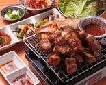 【おすすめ】厚切りサムギョプサル_セット(新大久保韓国横丁 漢江(ハンガン)の奇跡)
