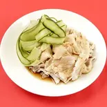 蒸し豚にんにくソースがけ（大盛華）