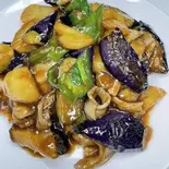野菜炒め(ジャガイモ、ナス、ピーマン)(大福館)