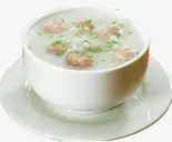 牛肉団子入りお粥 生滚牛肉丸粥(香港飲茶 本格中華 望水楼)