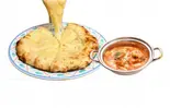 チーズナンとバターチキン/CHEESE Naan + Butter chicken（インド料理カジュラホ）
