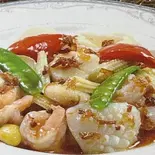 三種類海鮮のxo醤炒め（鴻運食房）