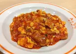 肉チリソース(肉と卵)(中華料理 ウイング)