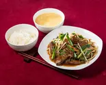 ニラレバ定食（中華専門店 まるか飯店 川崎桜本店）