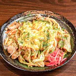 キムチ焼ウドン（広島風お好み焼 もみじ屋 飯田橋本店）