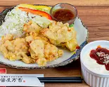 【単品チキン】自家製ヤンニョムタルタルたっぷり!(醤屋万吉のうどん)