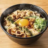 肉月見（温）（東京とろろそば 横浜美しが丘店）
