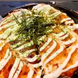 ひき肉の広島風(お好み焼 まるう)