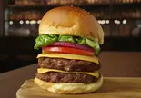 国産牛プレミアムダブルチーズバーガー(Kurodo's Burger)