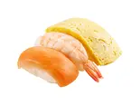 サーモン+えび+たまご（スシロー博多駅南店）