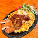 チキンカツ照りマヨオムライス（GB's CAFE area1 圧倒的コスパ！！）