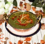 サグチキンカレーSaag Chicken Curry（SAKURA INDIAN RESTAURANT）