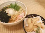 冷したこ天うどん（京うどんの店 夢吟坊 三宿本店）
