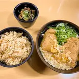 でんきつねうどんセット（【濃厚鰹ダシ】天八うどん どんでん）