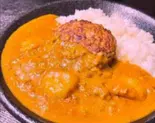 ハンバーグカレーライス（ママカレーの店Kamata Curry）
